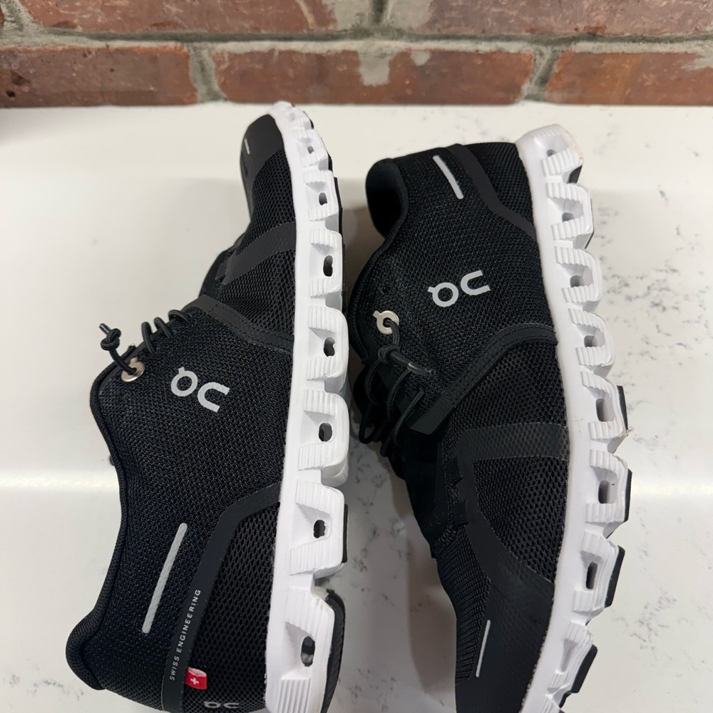 On cloud Running black and white